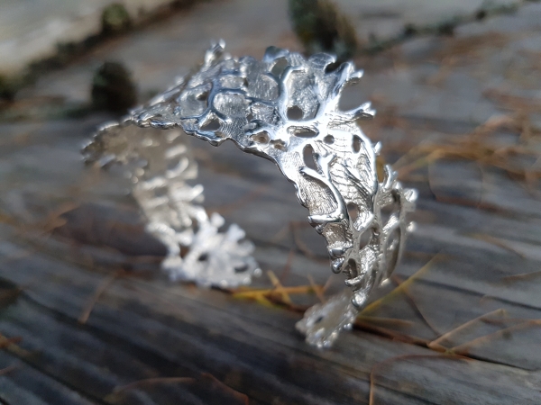 Atelier Solstice – Bracelet végétal medium, argent 925.